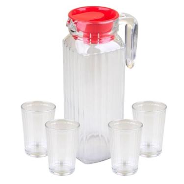 Imagem de Conjunto Jarra de Vidro com 4 Copos Fresh Cazza