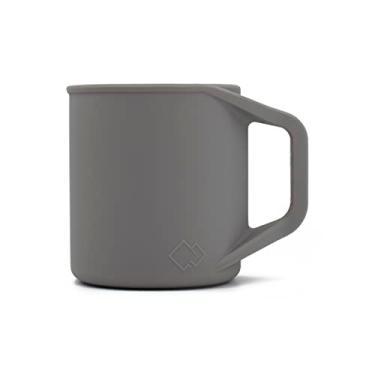 Imagem de MYOTT Xícara de café de silicone - Caneca de acampamento de silicone de grau alimentício com alça - caneca de café portátil e dobrável - livre de BPA, pode ser lavada na lava-louças e no micro-ondas,