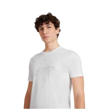 Imagem de Camiseta Aramis Malha Geométrico Branco