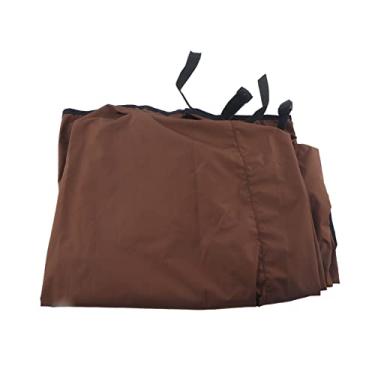 Imagem de Swing Cushion Cover,Courtyard Garden Swing Hammock,Garden Courtyard Outdoor Waterproof Polyester Taffeta Threeseater Swing Chair Hammock Seat Cushion Cover Cushion Cover (Coffee)