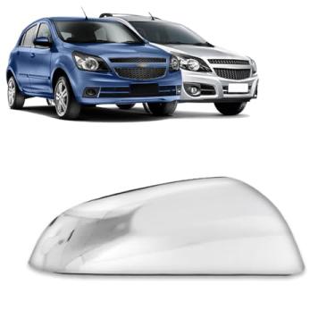 Imagem de Aplique Cromado para Capa Retrovisor Chevrolet Agile 2010 2011 2012 2013 2014 Montana G2 2011 2012 2013 2014 2015 2016 2017 2018 2019 2020 - LD
