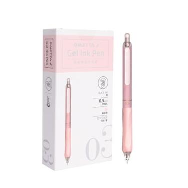 Imagem de Joucien Caneta neutra silenciosa de 0,5 mm, cabeça ST, tinta de secagem rápida, preta, neutra, em pó, tubo único (12 tubos/caixa)