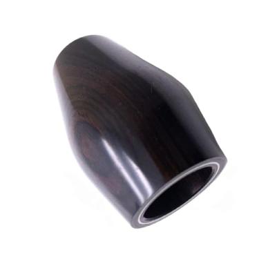 Imagem de TUOREN Barril de madeira para clarinete de 65 mm de ébano para clarinete de ébano, peças de reposição, acessórios, argola de cobre integrada, tubo preto