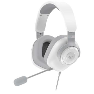 Imagem de Headset Gamer Havit Usb 7.1 Som estéreo surround 3D H2230U Cinza/Branco