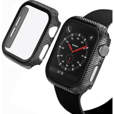 Imagem de Case Capa Capinha Bumper Proteção Vidro Compatível com Apple Watch 44m