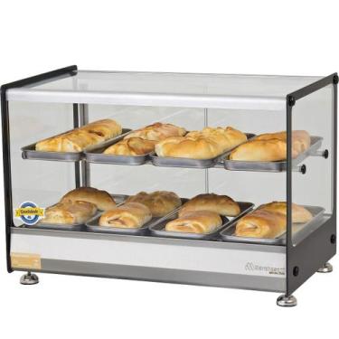 Imagem de Estufa Ônix Dupla Vitrine Para Salgados 8 Bandejas Marchesoni, 220V