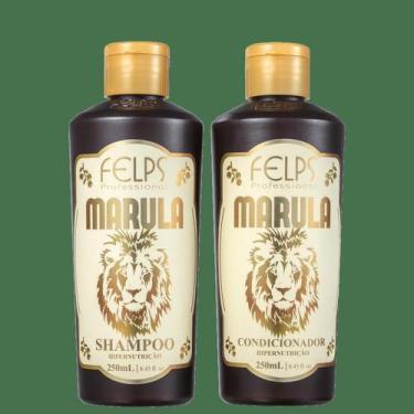 Imagem de Kit Shampoo e Condicionador Hiper Nutrição Marula - Felps - Felps Prof