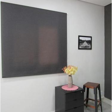 Imagem de Persiana Rolo Translúcida Breeze Cinza Escuro 180 (L) x 160 (A) cm Cor