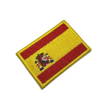 Imagem de BPEST011 Bandeira Espanha Patch Bordado Termo Adesivo - BR44