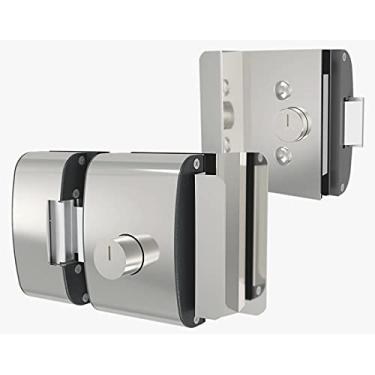 Imagem de Fechadura AGL Porta de vidro c/rasgo, 2 folhas abertura externa.- PVR2E