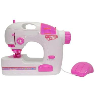 Imagem de Brinquedo Infantil Mini Atelie Maquina Costura De Verdade - DM Toys