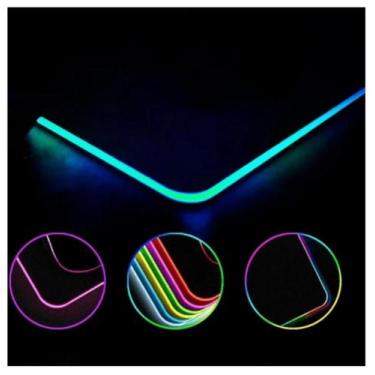 Imagem de Mousepad Ergonômico Led Rgb 7 Cores Gamer Antiderrapante Usb - Bmax