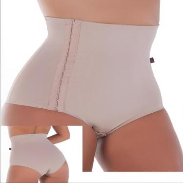 Imagem de Cinta Pós Parto Modeladora Reforço Frontal Compressão Abdômen - Fanáti