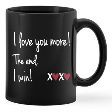 Imagem de PUHEI Caneca de café I Love You More the End I Win, I Love You Gifts for Her, I Love You Mug, aniversário Dia dos Namorados, amor, canecas de café, presentes para ela, namorado, namorada, mulheres,