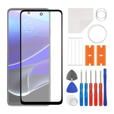 Imagem de SWARK Substituição de tela para Moto rola G Stylus 5G 2022 [6,8 polegadas] Kit de reparo adesivo à prova d'água para substituição de vidro da lente externa frontal (sem digitalizador, sem LCD)