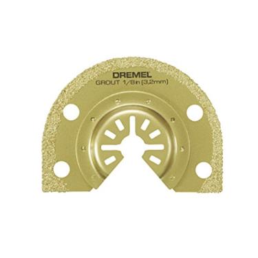 Imagem de Dremel MM500 1/8-Inch Oscillating Multitool Blade for Grout Removal, Fast Cutting Carbide Accessory - Universal Quick- Fit Interface Fits Bosch, Makita, Milwaukee, and Rockwell, Gold