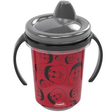 Imagem de Copo Caneca Trio Flamengo Infantil Não Vaza Atóxico - Plasutil