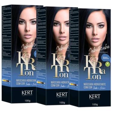 Imagem de Kit 3 Keraton Tonalizante Banho De Brilho Jabuticaba - Kert