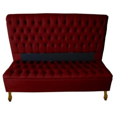 Imagem de Kit Cabeceira + Recamier Baú Iza Para Cama Box Casal Padrão 138 Cm - S