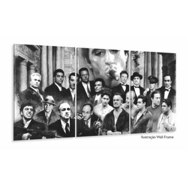 Imagem de Quadro Decorativo Scarface 3 Peças 120x60 Cm Em Tecido - Wall Frame