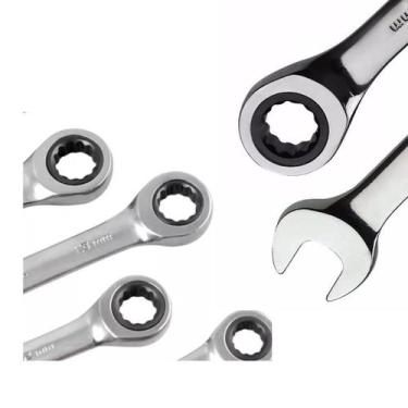 Imagem de Jogo De 8 Chaves Combinadas Catraca Boca Estrela - SUPERSTAR