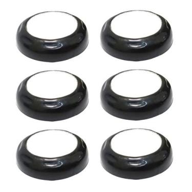 Imagem de Kit 06 Umedecedores Molha Dedos com Esponja 20mm Preto - Cavia