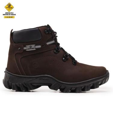 Imagem de Coturno Masculino com CA Bota Couro Legitimo - Tornile, Café, 43