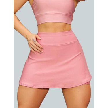Imagem de Short Saia Academia Saia Beach Tennis Com Short Interno Donna Martins,