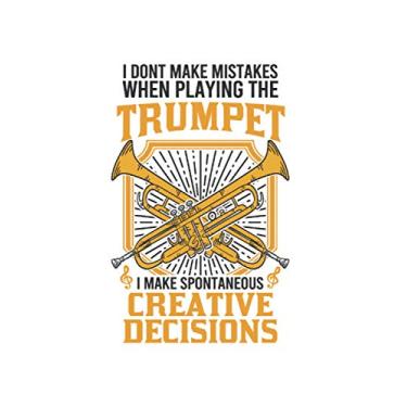 Imagem de Trumpet player Notebook: Trumpet I dont make mistakes trumpet player / 6x9 inches / 120 dotted sites