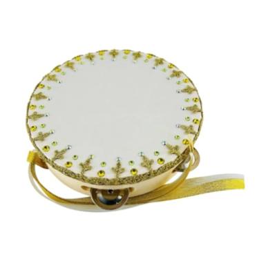 Imagem de Milageto Pandeiro para dança infantil, instrumento musical de percussão artesanal, 6 Inch