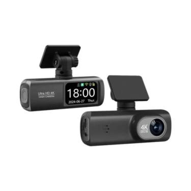 Imagem de Dash Cam 4K Dupla Lente com Câmera Traseira 1080P, WiFi, GPS e Monitor