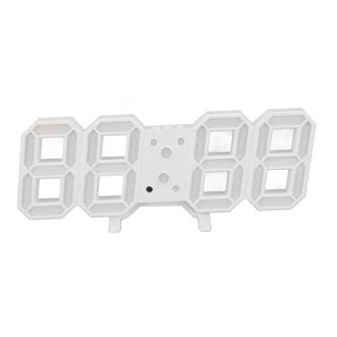 Imagem de Relógio de Parede Digital para Sala de Estar, Luz RGB, Despertador de Mesa Com Controle Remoto para Escritório, estúdio. Display de Dígitos Grandes, Hora, Data, Temperatura,