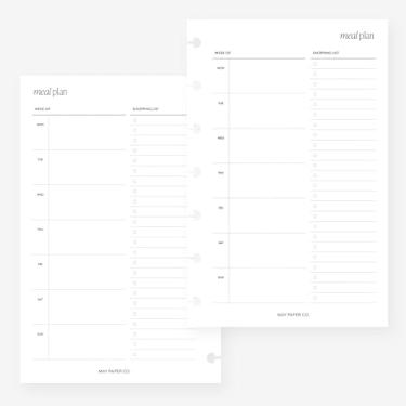 Imagem de Refil de agenda mini Happy Planner para agenda de 7 discos 12 x 17 cm