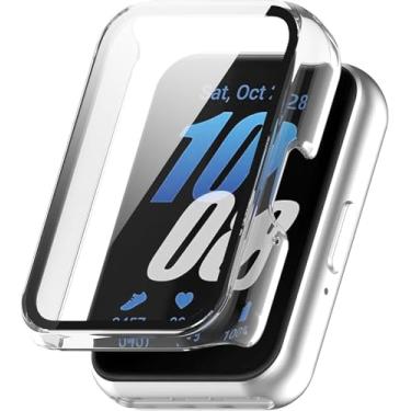 Imagem de Capa Bumper com Película Compatível com Samsung Galaxy Fit 3 - Case Protetora para Smartwatch cor Transparente