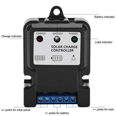 Imagem de Controlador Inteligente de Carga de Energia Solar PWM para Solar Pequeno (-5S6V/12V 10A)