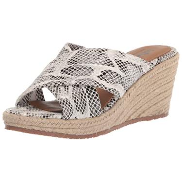 Imagem de SoftWalk Salto Plataforma Feminino, Cobra preta/branca, 11 Narrow