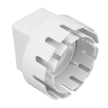 Imagem de Conector Plástico da Calha do Adaptador de Drenagem para Drenagem Estável da água da Chuva (Branco S 2x3 pol.)