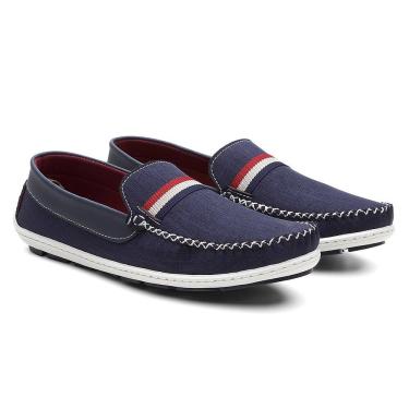 Imagem de Mocassim Dockside Esporte Fino Masculino Calce Facil Palmilha Macia Solado Biocolor Flexivel Leve