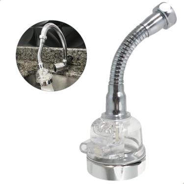 Imagem de Dona D Cor, Ponteira Bico Arejador De Torneira Gourmet Com Extensor Prolongador Bocal Adaptador Bico Torneira 3 Jatos Pia Cozinha Ab