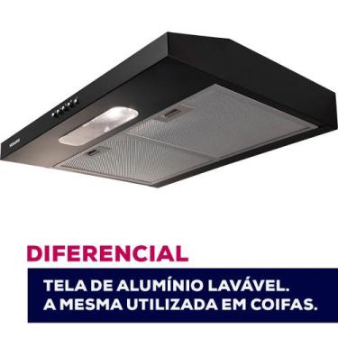 Imagem de Depurador Slim Suggar DPS161PT / DPS162PT 60cm 3 Velocidades Preto, Pr
