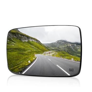 Imagem de Wocch Espelho de reposição Ram esquerdo do lado do motorista elétrico para Dodge Ram 1500 2500 2009-2022 retrovisor lateral convexo vidro de substituição # 68050299AA, 68079363AA