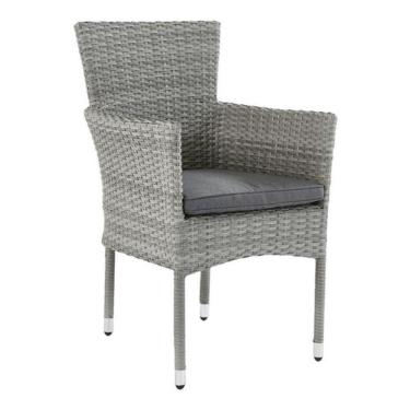 Imagem de Poltrona Deluxe - Fibra Rattan - 88X57X59Cm - Cinza