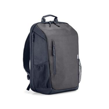 Imagem de Mochila HP Travel - para Notebook de até 15,6 Polegadas, Multi-compartimentos, Expansível até 21L, com Alças Acolchoadas, Exterior Feito de Materiais Reciclados, Cinza (6B8U6AA)