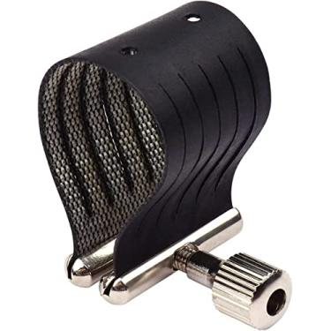 Imagem de Ligadura Sax, Ligadura de Saxofone de Couro Compacta Com Design Conveniente de Parafuso único para Bocal de Baquelita de Saxofone Tenor (Para o bocal de baquelita de saxofone