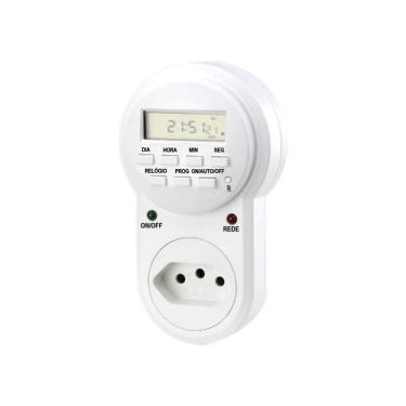 Imagem de Timer Digital E Temporizador Tomada Energia Bivolt 2000w Kzi