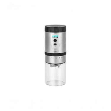 Imagem de Moedor De Café Elétrico Automático Recarregável Usb Recipiente Em Vidro Com Tampa