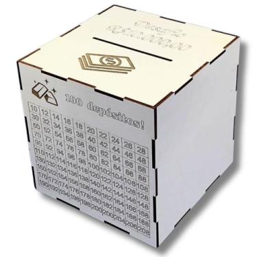 Imagem de Cofre Desafio 1000 5000 10000 20000 Economize 100 Depósitos - babykids