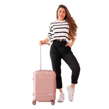 Imagem de Mala de Viagem Bordo Pequena Mão Rígida ABS 10 KG Aprovada Cabine Roda