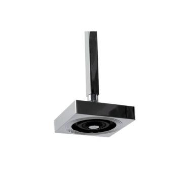 Imagem de Ducha Chuveiro ABS AutoLimpante 13 cm c/ Cano de Teto 40 cm - AMG Meta