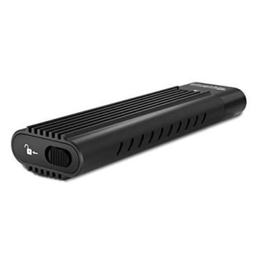 Imagem de USB C conectável a M.2 NVMe Gabinete sem ferramentas USB C e Thunderbolt 3 Compatível com velocidades de até USB 3.1 Gen 2 (10 Gbps). O adaptador incl